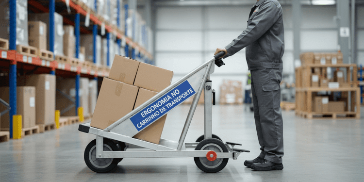 ergonomia no carrinho de transporte