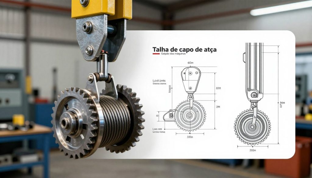 especificações técnicas da talha de cabo de aço