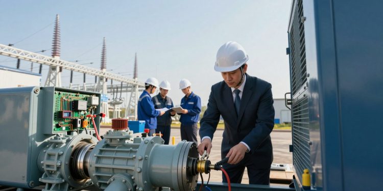 gerador de energia e aterramento