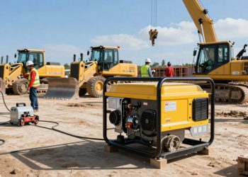 gerador de energia em obras