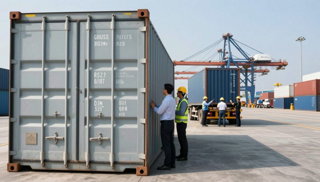 importância do peso bruto do container