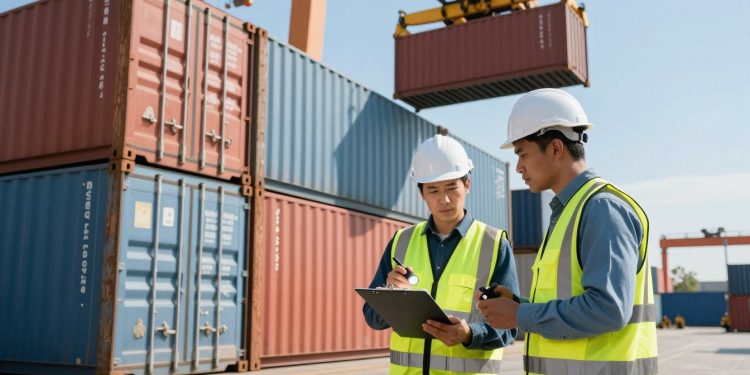 inspeção de container