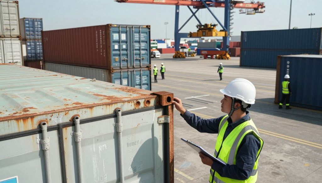 inspeção visual de container inspeção visual de container