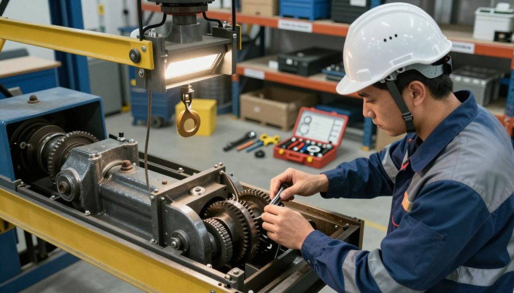 inspeção visual de talhas industriais