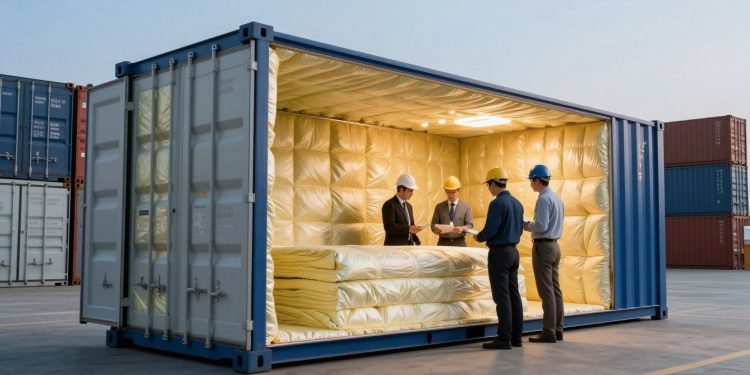 isolamento térmico em container