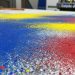 manchas na pintura por pulverização