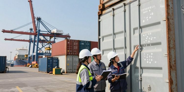 manutenção de container
