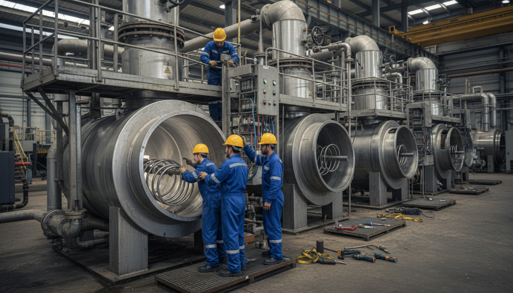 manutenção de misturadores químicos industriais