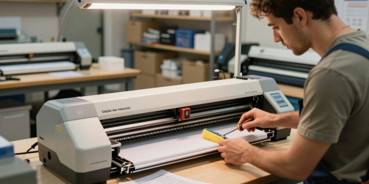 manutenção de plotter