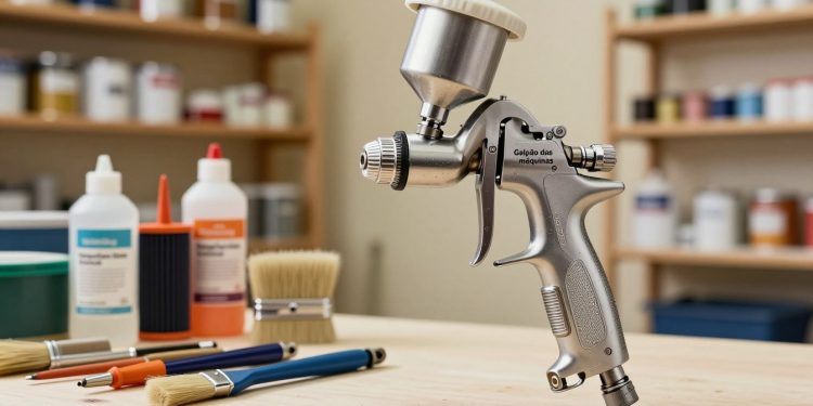 manutenção preventiva em pistola de pintura