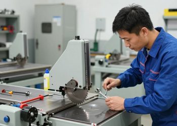 manutenção preventiva em serra fita industrial