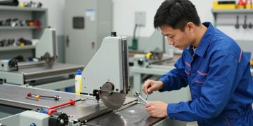 manutenção preventiva em serra fita industrial