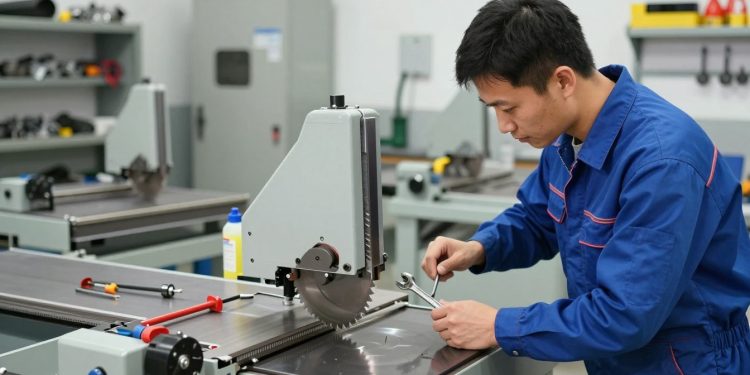 manutenção preventiva em serra fita industrial