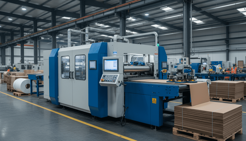 máquina de corte e vinco automática