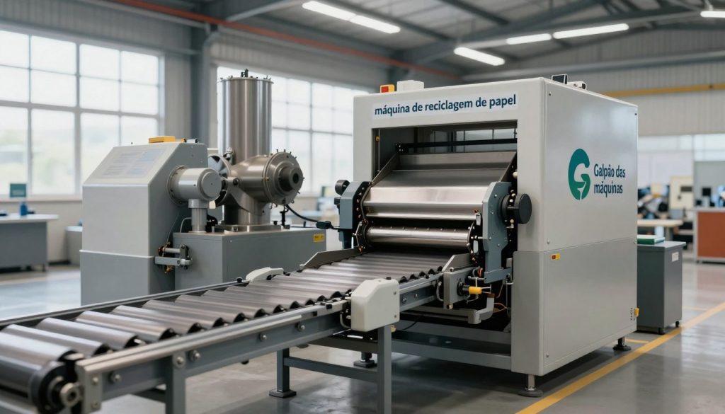 máquina de reciclagem de papel