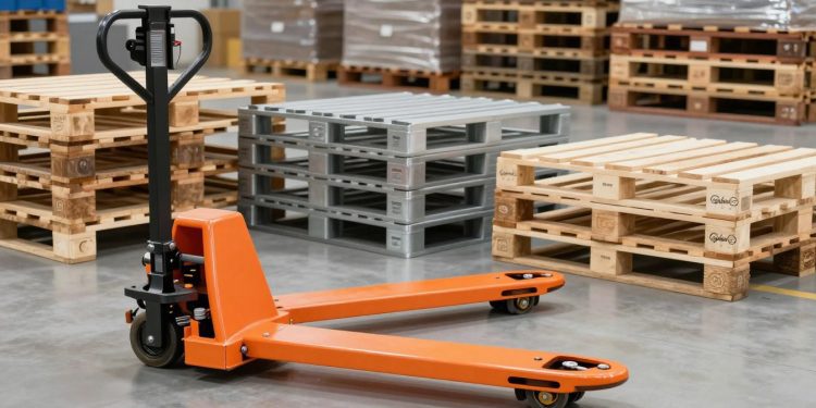 paleteira manual e pallets