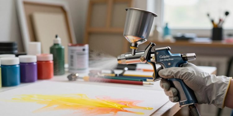 pistola de pintura a ar comprimido funcionamento
