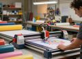 plotter de recorte em produção