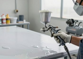 problemas de acabamento na pintura por pulverização