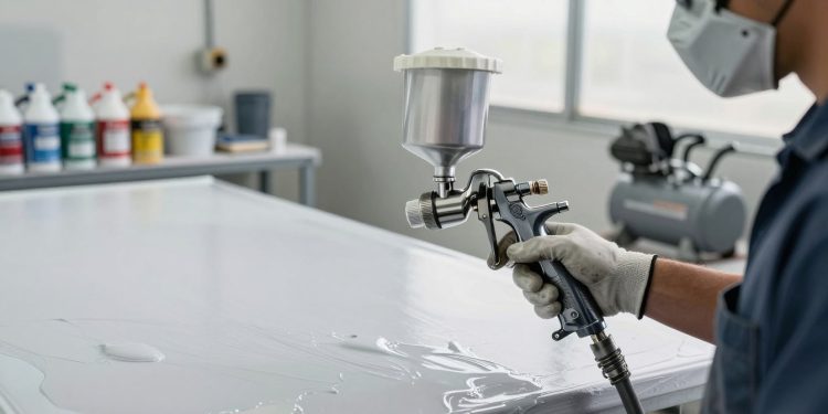 problemas de acabamento na pintura por pulverização
