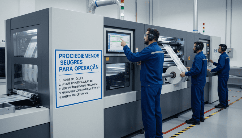 procedimentos seguros para operação de impressoras flexográficas