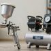 relação entre pistola de pintura e compressor