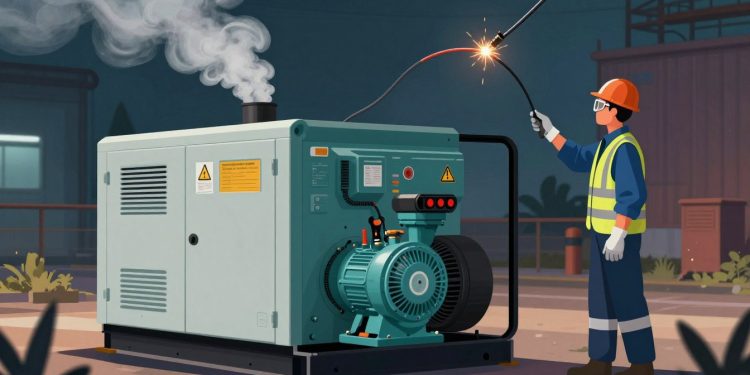 riscos no uso de gerador de energia