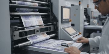 segurança na impressora offset