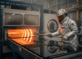 segurança no forno para vidro