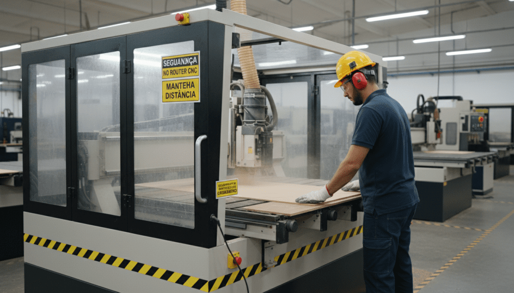 segurança no router CNC segurança no router CNC