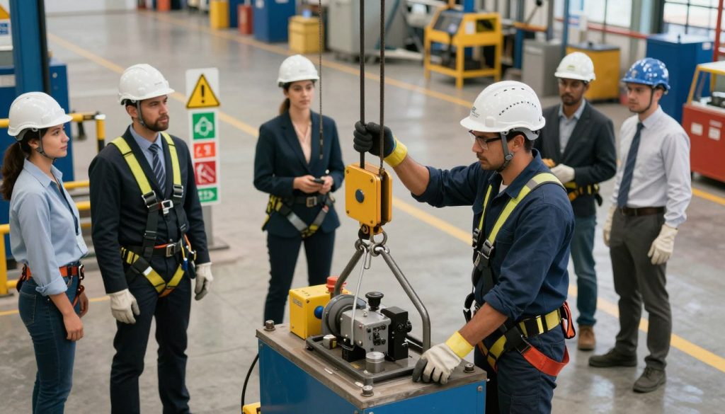 segurança no trabalho com talhas
