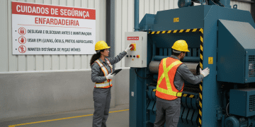 segurança no uso da enfardadeira