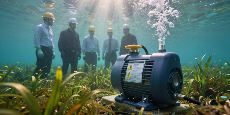 segurança no uso de bomba submersa