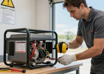 segurança no uso de gerador de energia