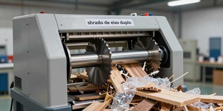 shredder de eixo duplo