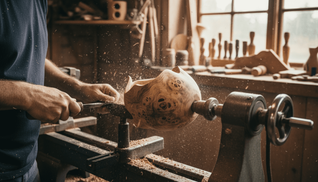 técnicas de torneamento de madeira