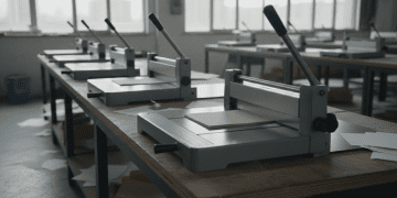 tipos de guilhotina para papel