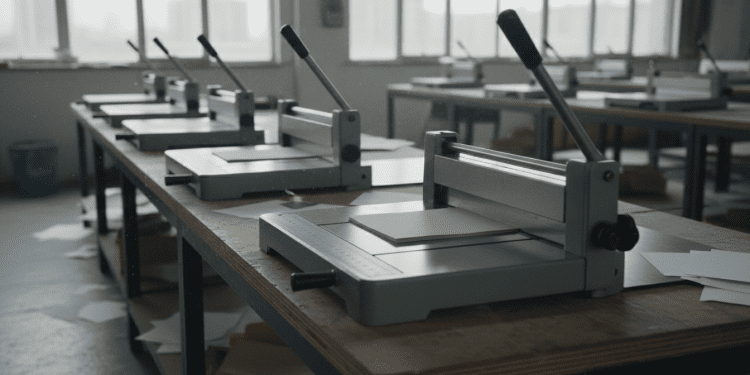 tipos de guilhotina para papel