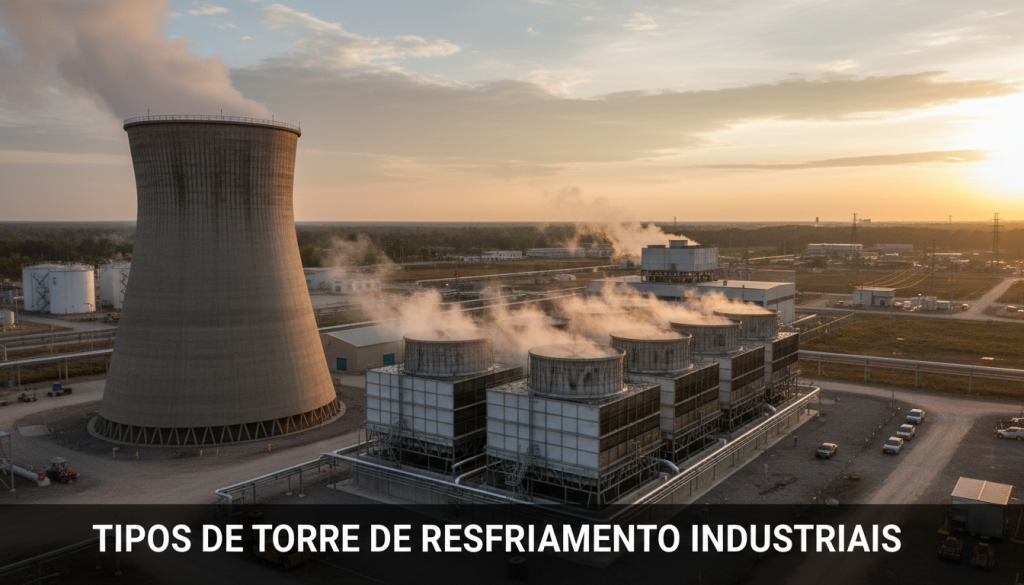 tipos de torre de resfriamento industriais
