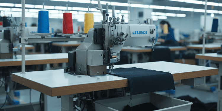 uso da máquina overlock industrial