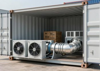 ventilação em container