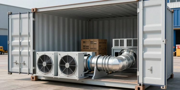 ventilação em container