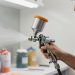 viscosidade da tinta na pintura por pulverização