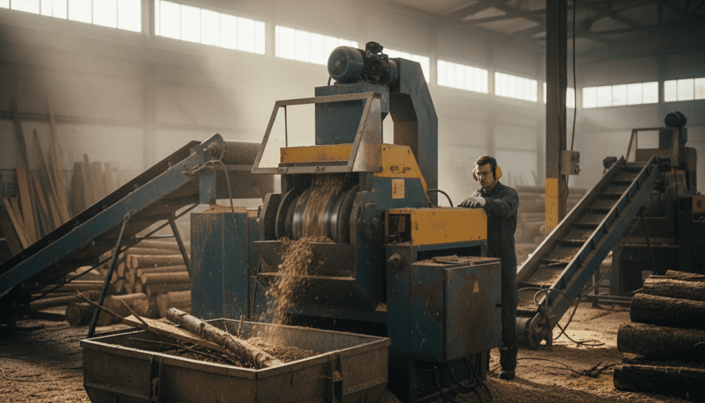 wood grinding machine function