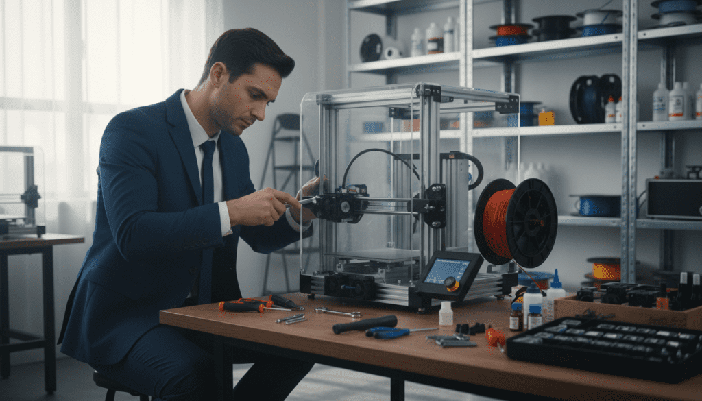 Manutenção de impressora 3D