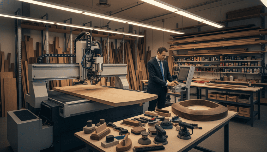 Router CNC e acabamento lateral