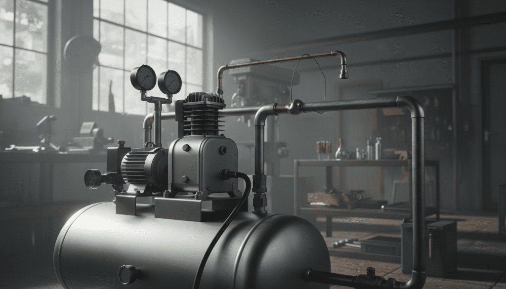 air compressor and piping