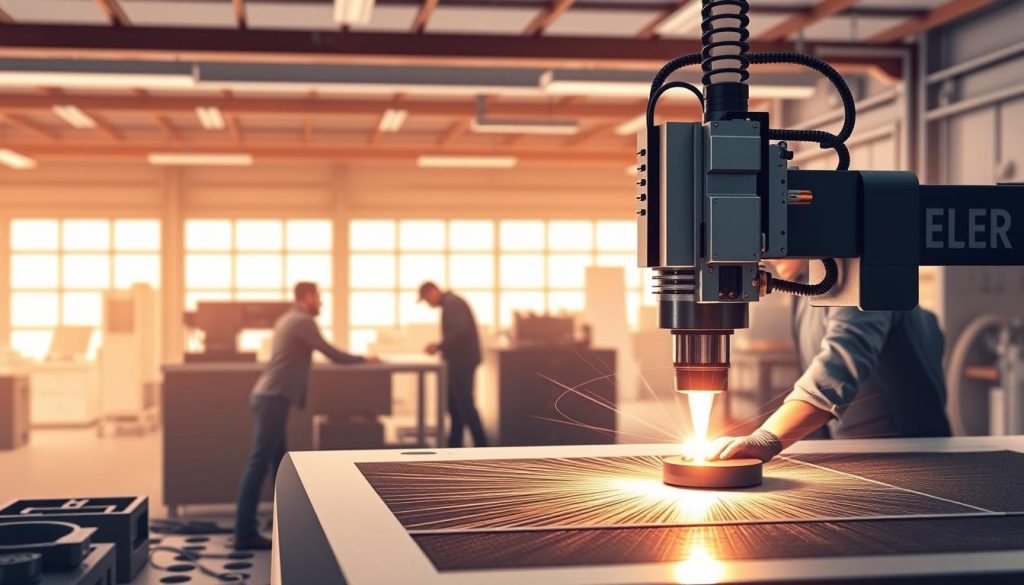alinhamento óptico em máquina de corte a laser