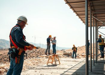 andaime e adaptação ao terreno