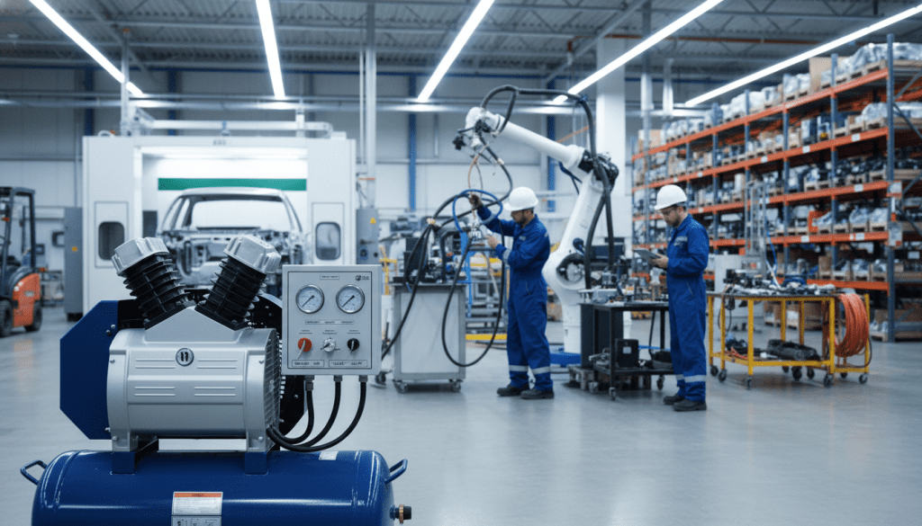 aplicações industriais de compressores de ar
